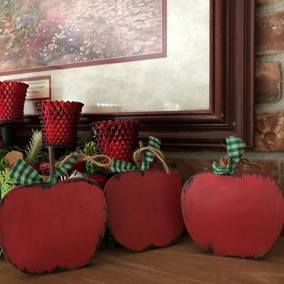 Rare Vintage Apple Home Interior 3 pc Set - Picture 6 of 6